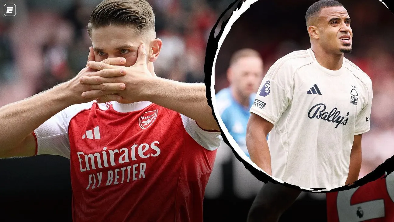 Arsenal vence Nottingham Forest com golaço de Gyokeres; Murillo sai machucado