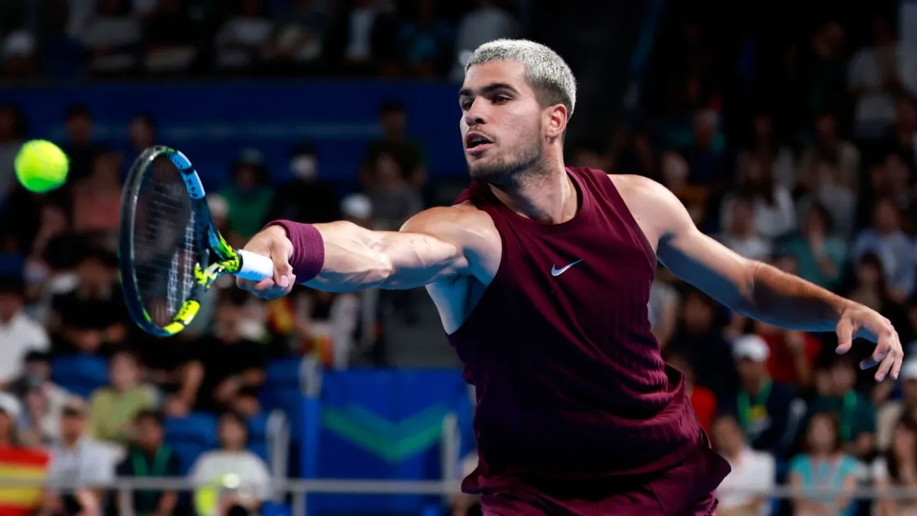 Ordens de jogo do ATP 500 de Tóquio com Alcaraz nos oitavas