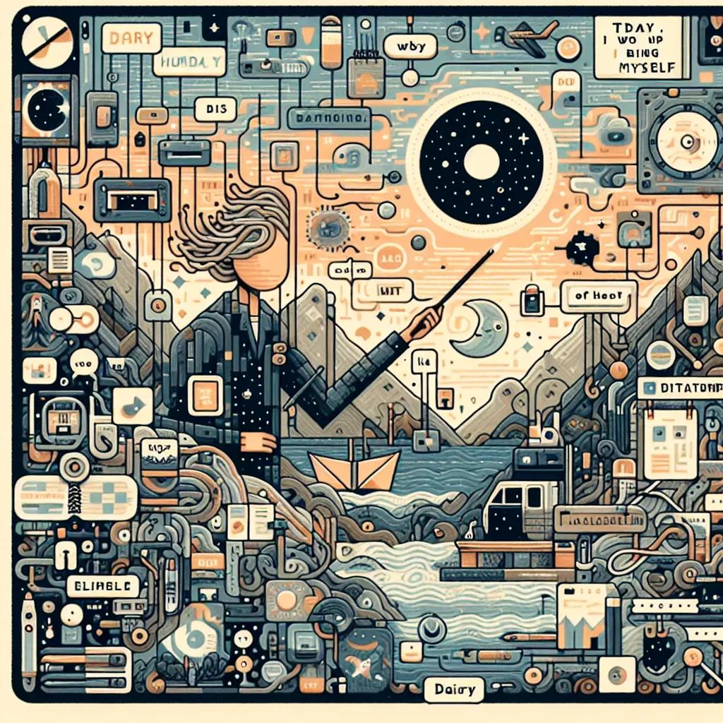 Diário: hoje, acordei sendo eu mesmo