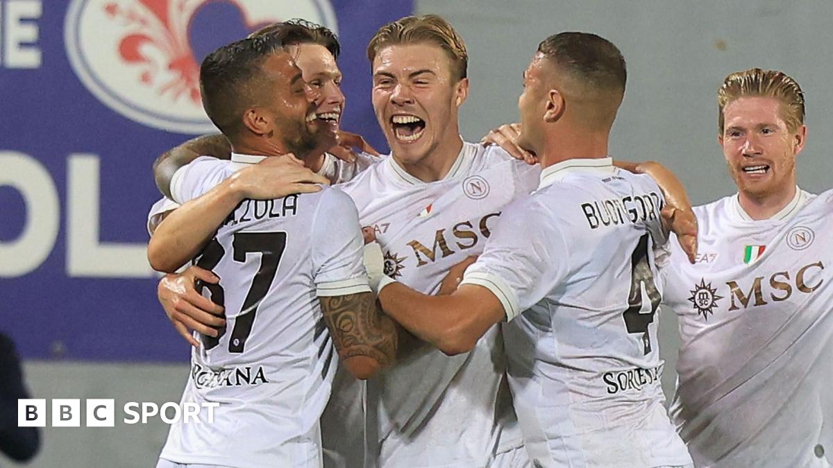 Fiorentina 1-3 Napoli: Rasmus Hojlund scores on Napoli debut after Man Utd move