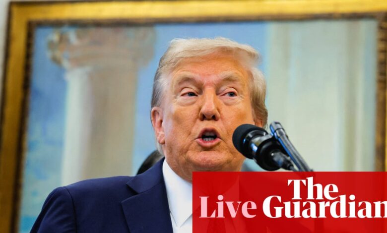 Trump announces Space Command will move from Colorado to Alabama – live | Trump administration