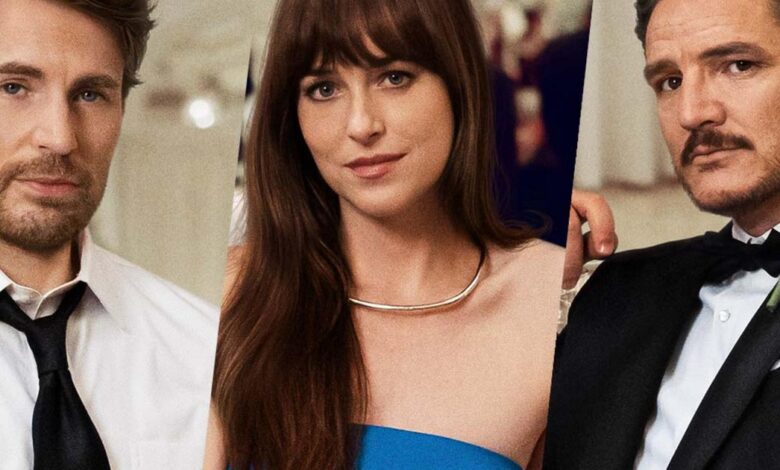 Amores Materialistas, com Dakota Johnson, Chris Evans e Pedro Pascal, estreia na HBO Max
