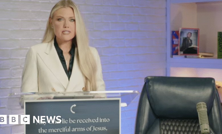Erika Kirk pledges 'my husband's voice will remain' in tribute to Charlie Kirk