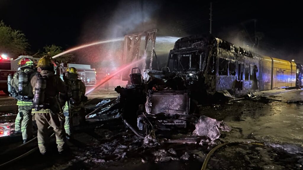 Phoenix light rail train crashes with semitruck