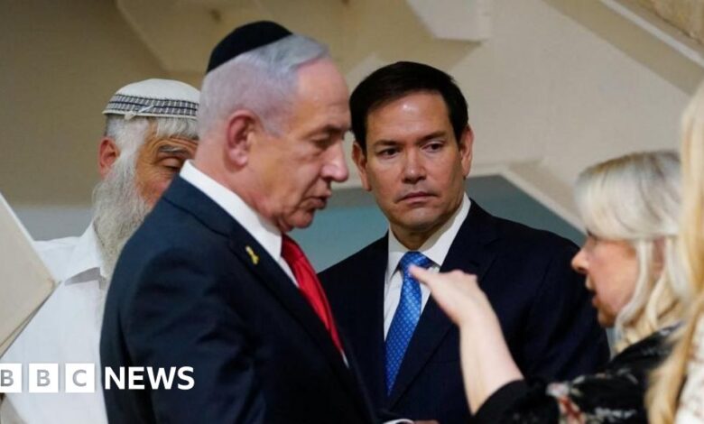 Marco Rubio in Israel as IDF destroys more Gaza City buildings