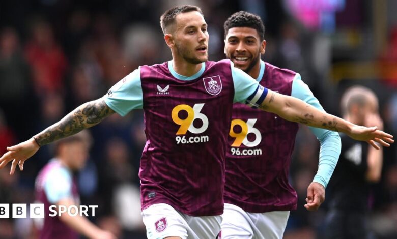 Josh Brownhill playing for Burnley