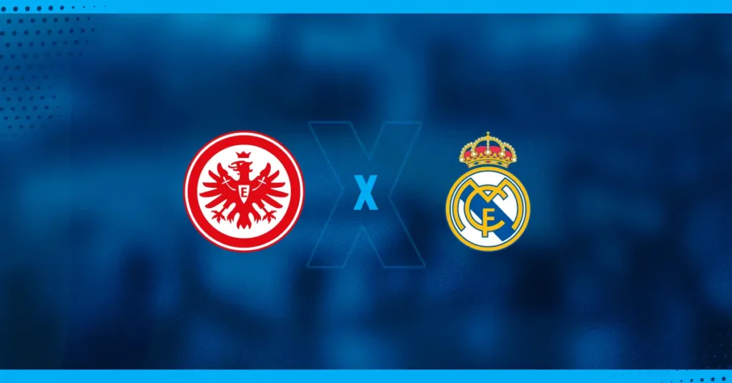 Escudos de Frankfurt x Real Madrid Feminino, que se enfrentam pela Champions League F