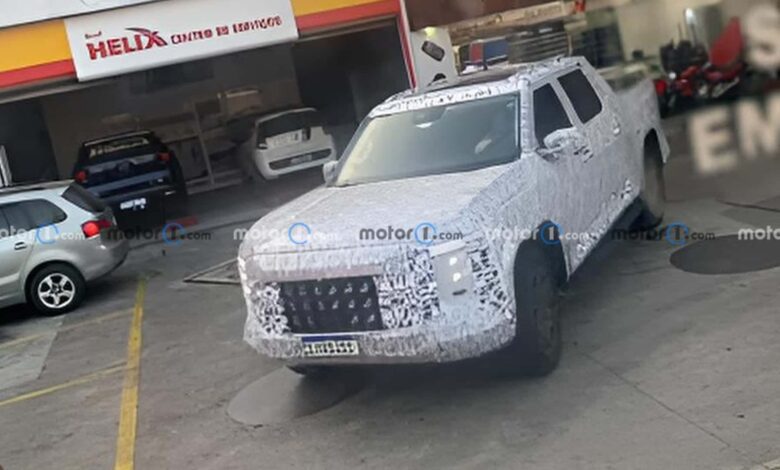 nova VW Amarok aparece rodando em São Paulo