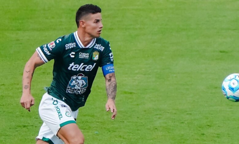 Sorpresa en León con James Rodríguez: esto pasó con el volante para enfrentar a Tigres por el Torneo Apertura