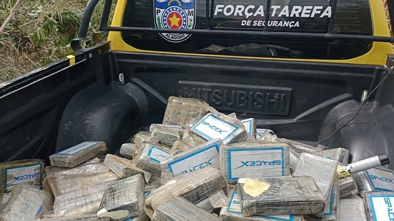 Avião com quase 200 kg de cocaína é encontrado em Alagoas