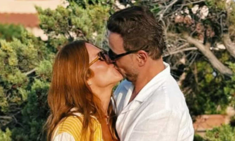 Giovanna Ewbank e Leo Fuchs: beijo de aniversário