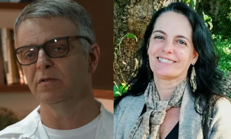Sérgio Goldenberg e Paula Richard. Fotos: Reprodução