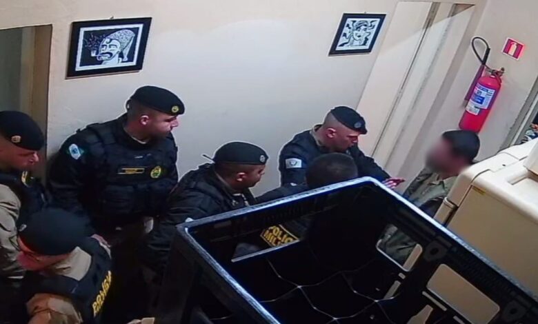 Polícia Militar ao chegar em bar onde aconteceu a confusão