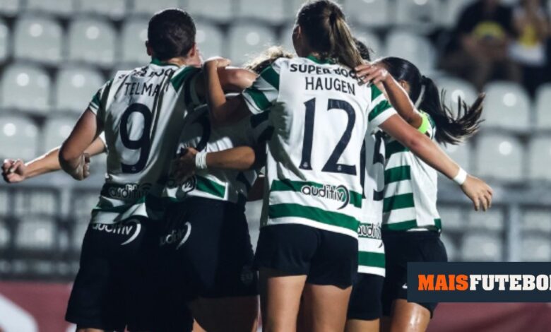 Champions feminina: Sporting vence em Roma com dois golos nos descontos