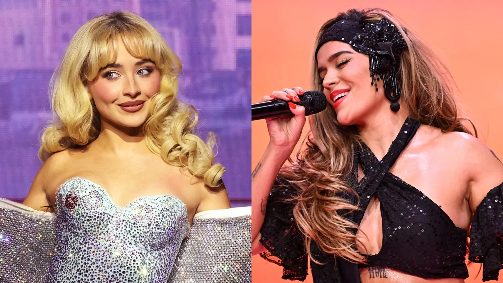 Sabrina Carpenter e Karol G se apresentam em grande evento
