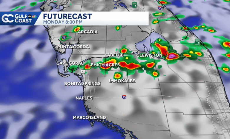 Rain chances a little lower for Labor Day