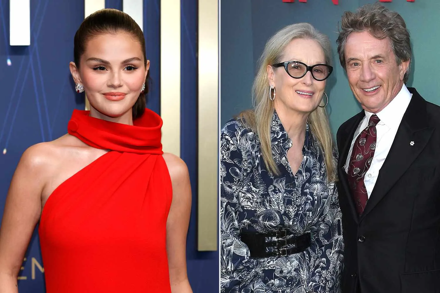 Selena Gomez flagra Martin Short enviando mensagens para Meryl Streep no Emmy 2025