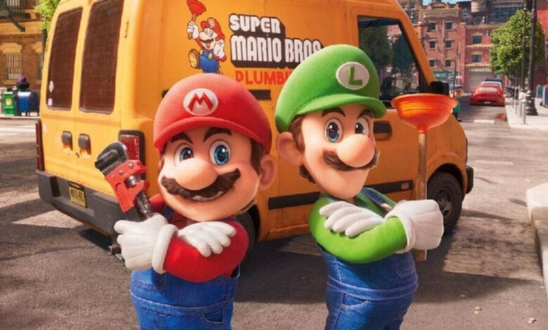 Cena do primeiro filme do Super Mario Bros.
