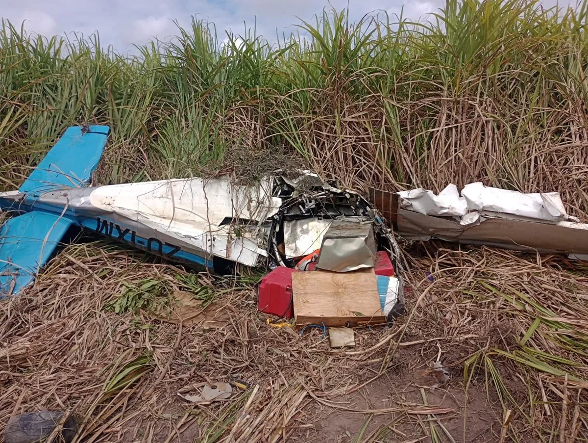 PF investiga acidente de avião da Zâmbia com cocaína em Alagoas