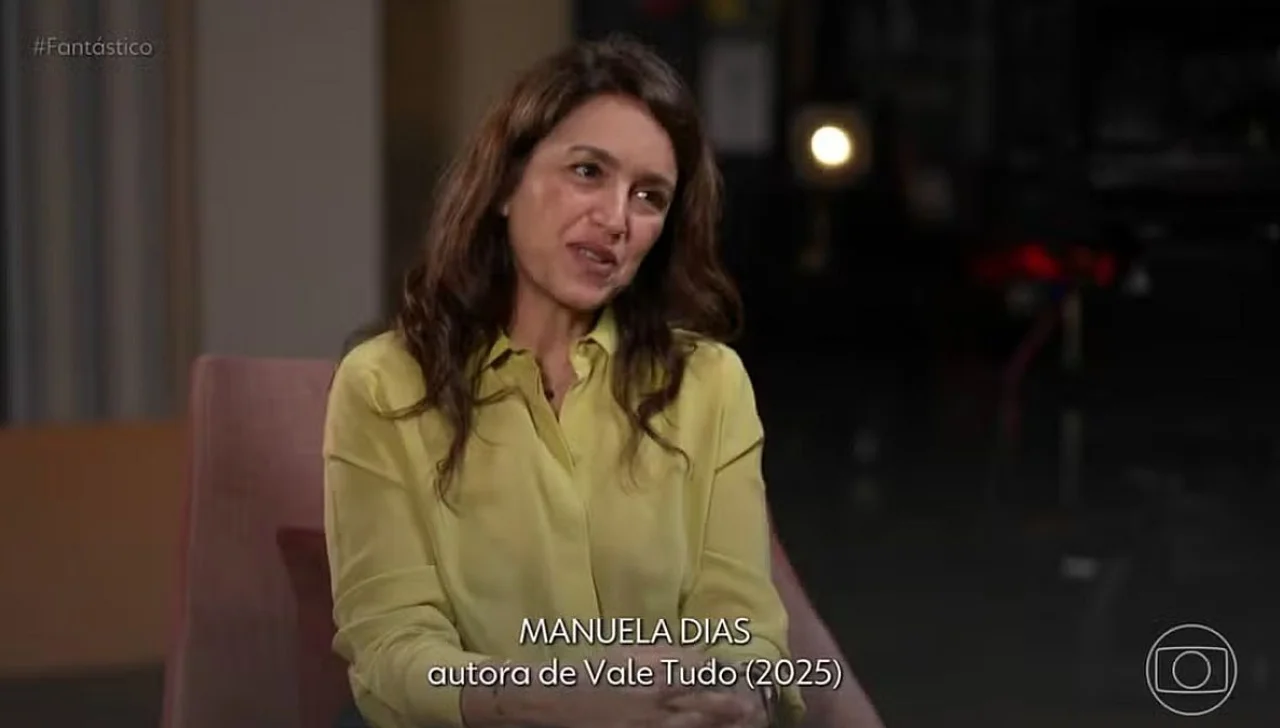 Manuela Dias anuncia nova novela das nove no Fantástico