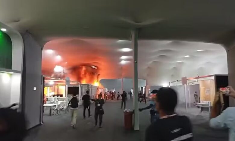 Grande Incêndio atinge pavilhão da COP30 em Belém e força retirada de participantes - Nacional