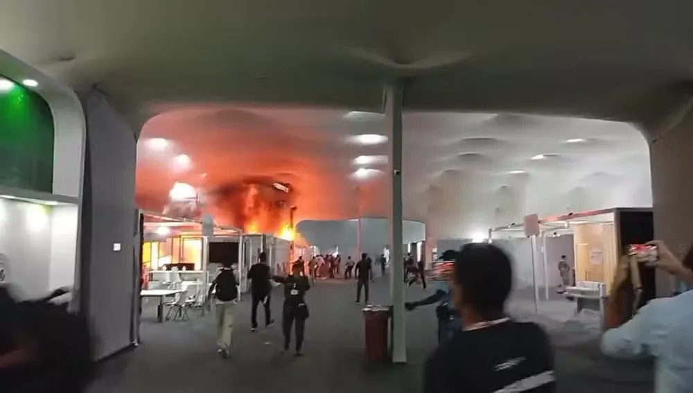 Incêndio atinge pavilhão da COP30 em Belém e evacua participantes