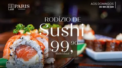 Rodízio de sushi do Paris Garden é atração dos domingos em Rio Branco