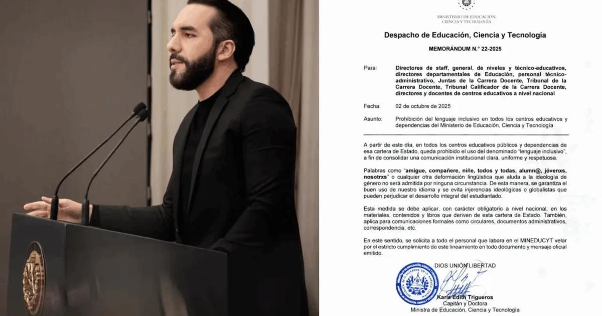 Presidente proíbe uso de termos como ‘amigue’ nas escolas