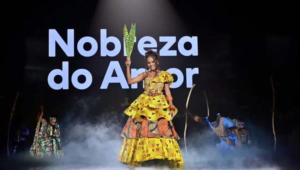 Duda Santos no Upfront 2026. Foto: Renato Pizzutto/Globo