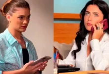 Debora Ozório e Jade Picon gravam microdrama. Foto: TV Globo