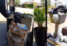 Vídeo: comerciantes reclamam da coleta de lixo, e empresa garante regularizar até as 20 horas desta segunda-feira - Geral