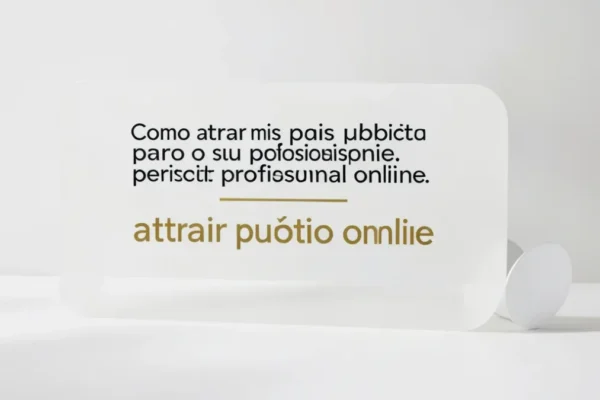 Como atrair mais público para o seu perfil profissional online
