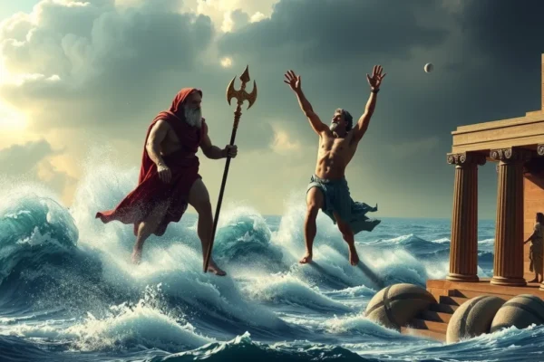 O gigante Polifemo e a vingança de Poseidon contra Odisseu