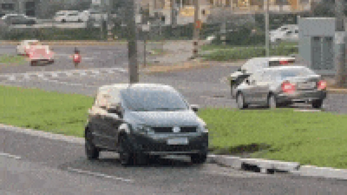 Motorista estaciona no canteiro da Av. Mato Grosso e viraliza